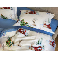 Сатин PREMIUM, NEW YEAR (Двосп. на рез.)