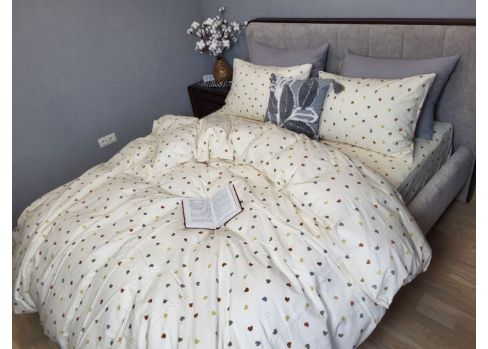 Little hearts, Washed Cotton (Євро) Little hearts, Washed Cotton (Євро)