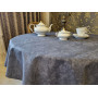 Скатертина Мармур графіт, овал (Овал 110/160 см)