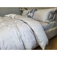 Сатин JACQUARD, TIARA GREY (Полут. на рез.)