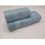 Рушники махрові LUX COTTON AKASYA, бірюза (Набір (Баня+Лице))
