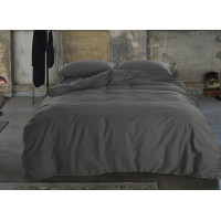 Сатин однотонний DARK GREY, №240 (Євро на рез.)