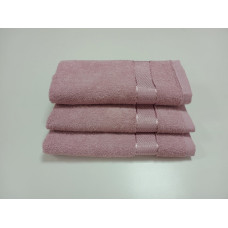 Рушник махровий, Рожевий 400г/м2 (Лице 50/90см)