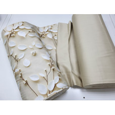 Сатин PREMIUM, LEAVES (Євро)