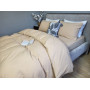 Постільна білизна Beige, LUXURY Washed нав 50*70см (Двоспальний)