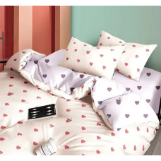 Сердечка мікс, ранфорс (Полуторний)