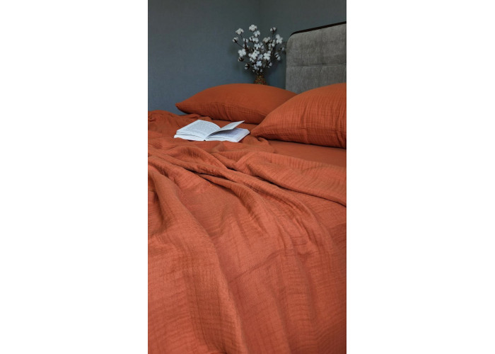 SHINE TERRACOTTA, MUSLIN (Плед 110*140 см) SHINE TERRACOTTA, MUSLIN (Плед 110*140 см)