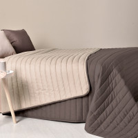 Покривало Стиль Люкс New, шоколад/беж (240/260 см)