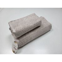 Рушники махрові LUX VIP GRAND, пісочний (Набір (Баня+Лице))