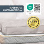 Наматрацник ДАБЛ (сірий) з еласт. стрічками по кутах (160/200 см)