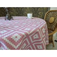Скатертина Тибет рожевий (110/140 см)