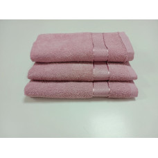 Рушник махровий, Рожевий 400г/м2 (Баня 70/140см)