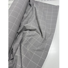 Gray plaid, Washed Cotton нав 50*70см (Полуторний)