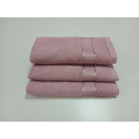 Рушник махровий, Рожевий 400г/м2 (Баня 70/140см)