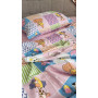 Звірята/рожевий, Turkish flannel (Полуторний)