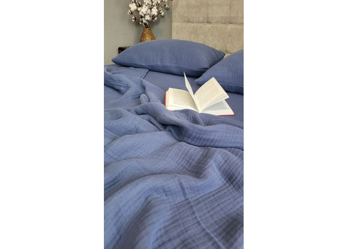 NAVY BLUE, MUSLIN (Нав. 50*70см-2шт) NAVY BLUE, MUSLIN (Нав. 50*70см-2шт)