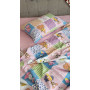 Звірята/рожевий, Turkish flannel (Полуторний)