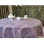 Скатертина Мармур сливовий, овал (Овал 110/160 см)
