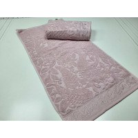 Рушники махрові LUX VIP SEHRAZA, св. рожевий (Набір (Баня+Лице))