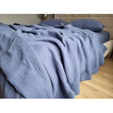 NAVY BLUE, MUSLIN (Полуторний)