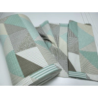 Печворк салатовий, Turkish flannel (Полуторний)
