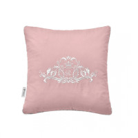 Подушка ROYAL з вишивкою, пудра (Декоративна)