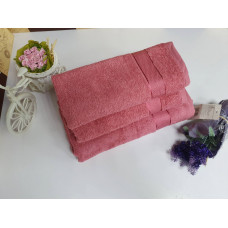 Рушник махровий, Кораловий 400гр/м2 (Набір (Баня+Лице))