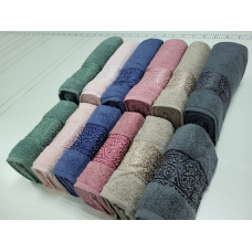 Рушники махрові LUISA, синій (Набір (Баня+Лице))