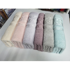 Рушники махрові VIP COTTON ECE, ліловий (Набір (Баня+Лице))