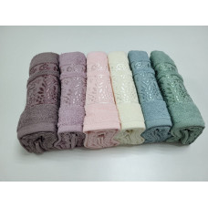 Рушники махрові VIP COTTON ROWAN, шоколад (Набір (Баня+Лице))