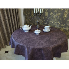Скатертина Мармур шоколад (160/350 см)