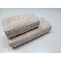 Рушники махрові LUX VIP GRAND, лате (Набір (Баня+Лице))