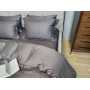 Сатин JACQUARD, SQUARE DARK GREY (Двоспальний)