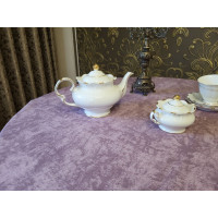 Скатертина Мармур сливовий (140/180 см)