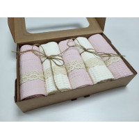 Рушники ПІКЕ Прованс, Полуничне морозиво (Набір)