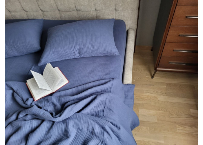 NAVY BLUE, MUSLIN (Двоспальний) NAVY BLUE, MUSLIN (Двоспальний)