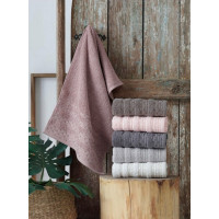 Рушники махрові VIP COTTON LUPEN, троянда (Сауна)