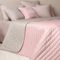 Покривало Стиль Люкс New, пудра/св. сірий (240/260 см)