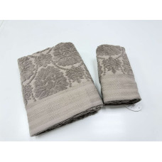 Рушники махрові LUX VIP EMILY, мокко (Набір (Баня+Лице))