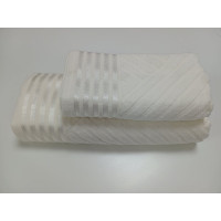 Рушники махрові LUX COTTON YENI, молочний (Набір (Баня+Лице))