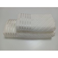 Рушники махрові LUX COTTON YENI, молочний (Набір (Баня+Лице))