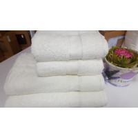Рушник махровий, Білий (HOTEL) (Баня 70/140см)