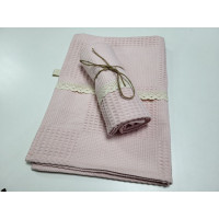 Рушник ПІКЕ Прованс, Рожевий (40*60см)