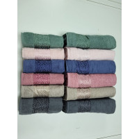 Рушники махрові LUISA, пісочний (Набір (Баня+Лице))