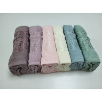 Рушники махрові VIP COTTON ROWAN, ментол (Набір (Баня+Лице))