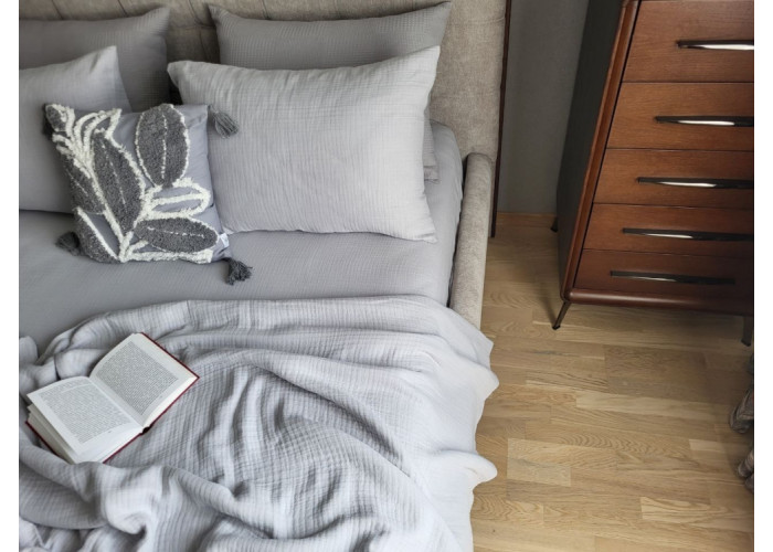 SINGLE GREY, MUSLIN (Плед 260*220см) SINGLE GREY, MUSLIN (Плед 260*220см)
