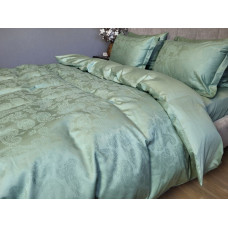 Сатин JACQUARD, PAISLEY GREEN (Сім. на рез.)