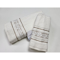 Рушники махрові VIP COTTON FILIZ, білий (Сауна)