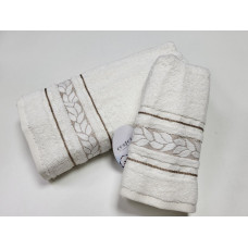 Рушники махрові VIP COTTON FILIZ, білий (Сауна)