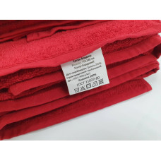 Рушник махровий, Бордо 400гр/м2 (Лице 50/90см)